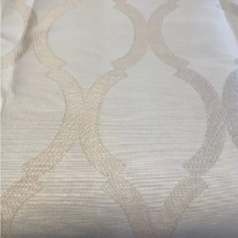 Pier 1 Imports Moorish Tile Lined Curtain Panel Grommet Ivory 84